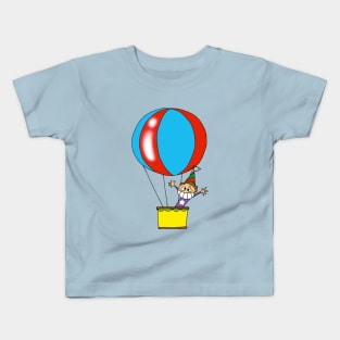 hot air balloon kid Kids T-Shirt